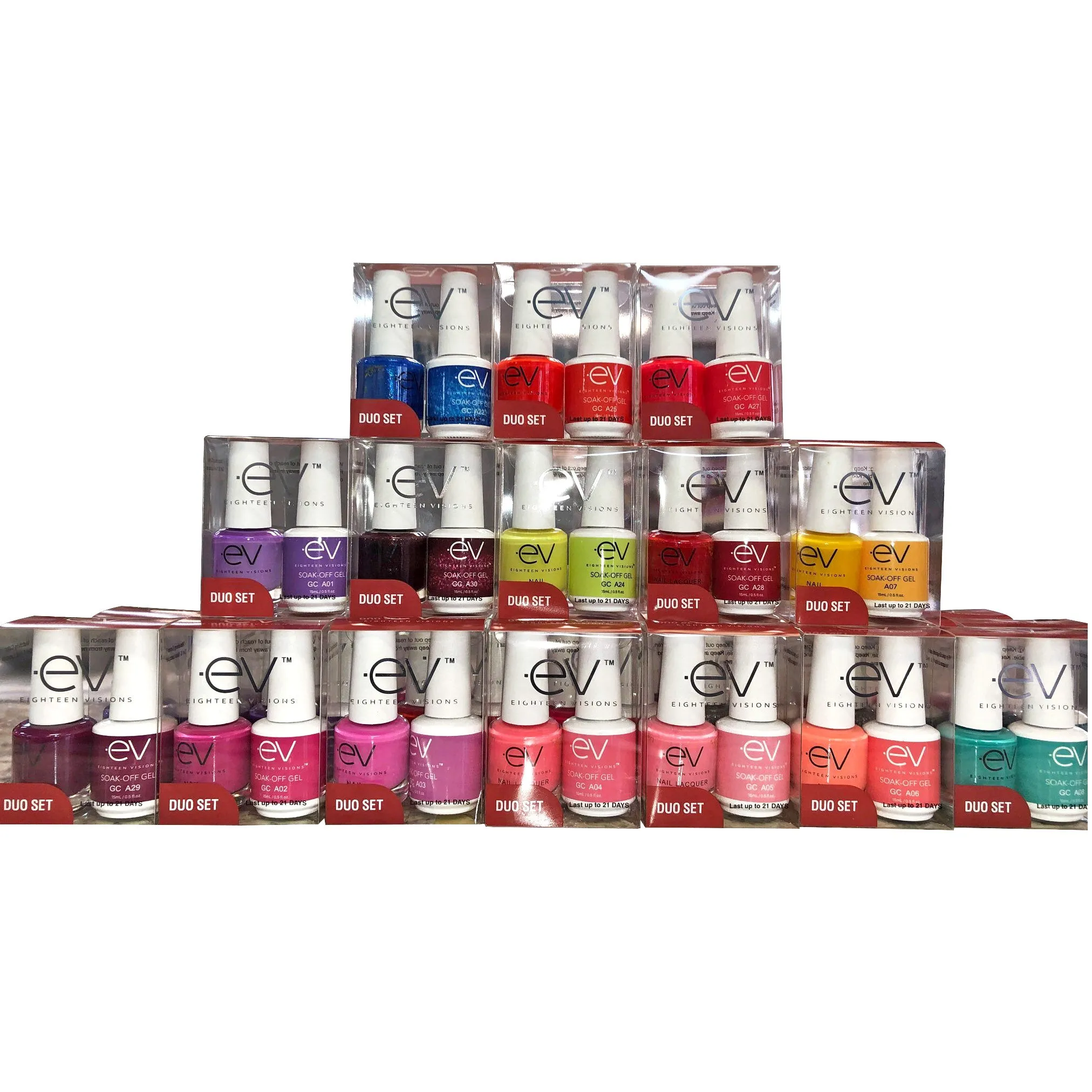 Aloha Collection - Gel   Lacquer Duos (36 matching colors)