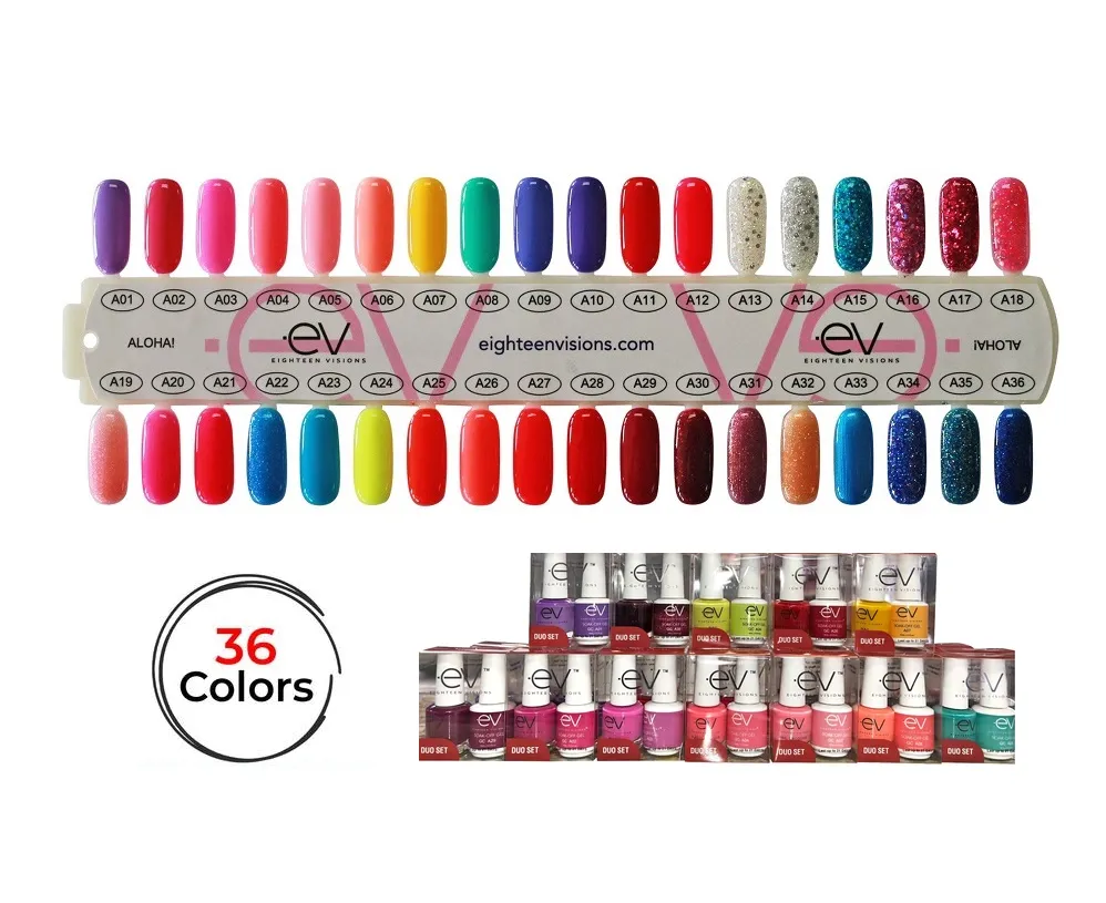 Aloha Collection - Gel   Lacquer Duos (36 matching colors)