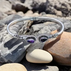 Amethyst - Cuff bracelet