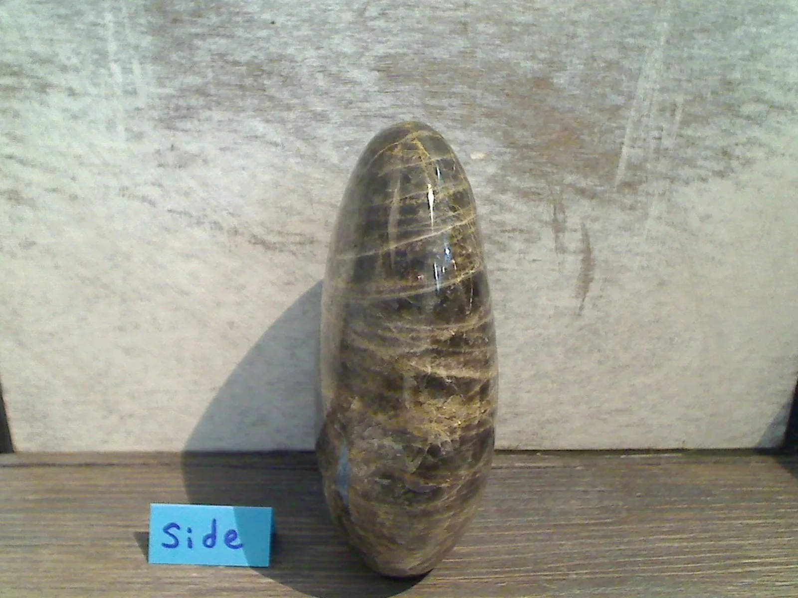 Black Moonstone Polished Specimen - 5"H x 3.5"W x 1.75"D