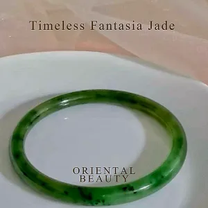 Certified Genuine Siberian bright green nephrite jade mini bracelet bangle - inner diameter 56.7mm