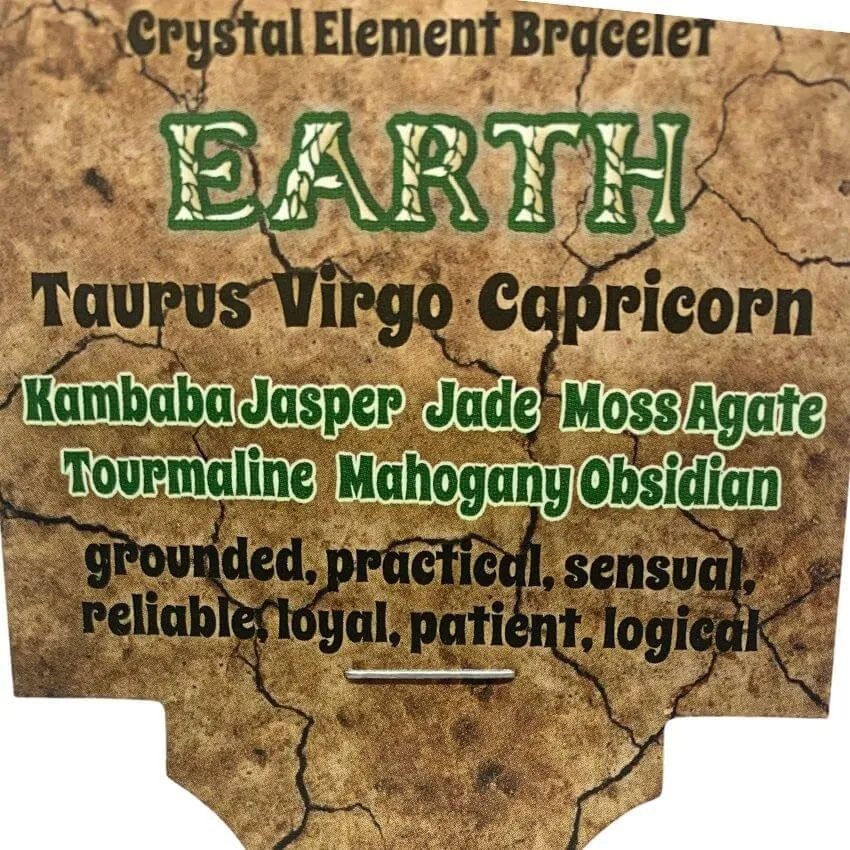Earth | Crystal Healing Bracelet for Growth