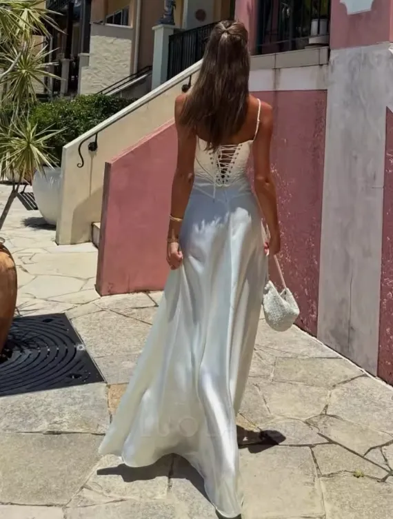 Elegant Long Prom Dress Fashion Vacation Dress Charming Evening Party Dress