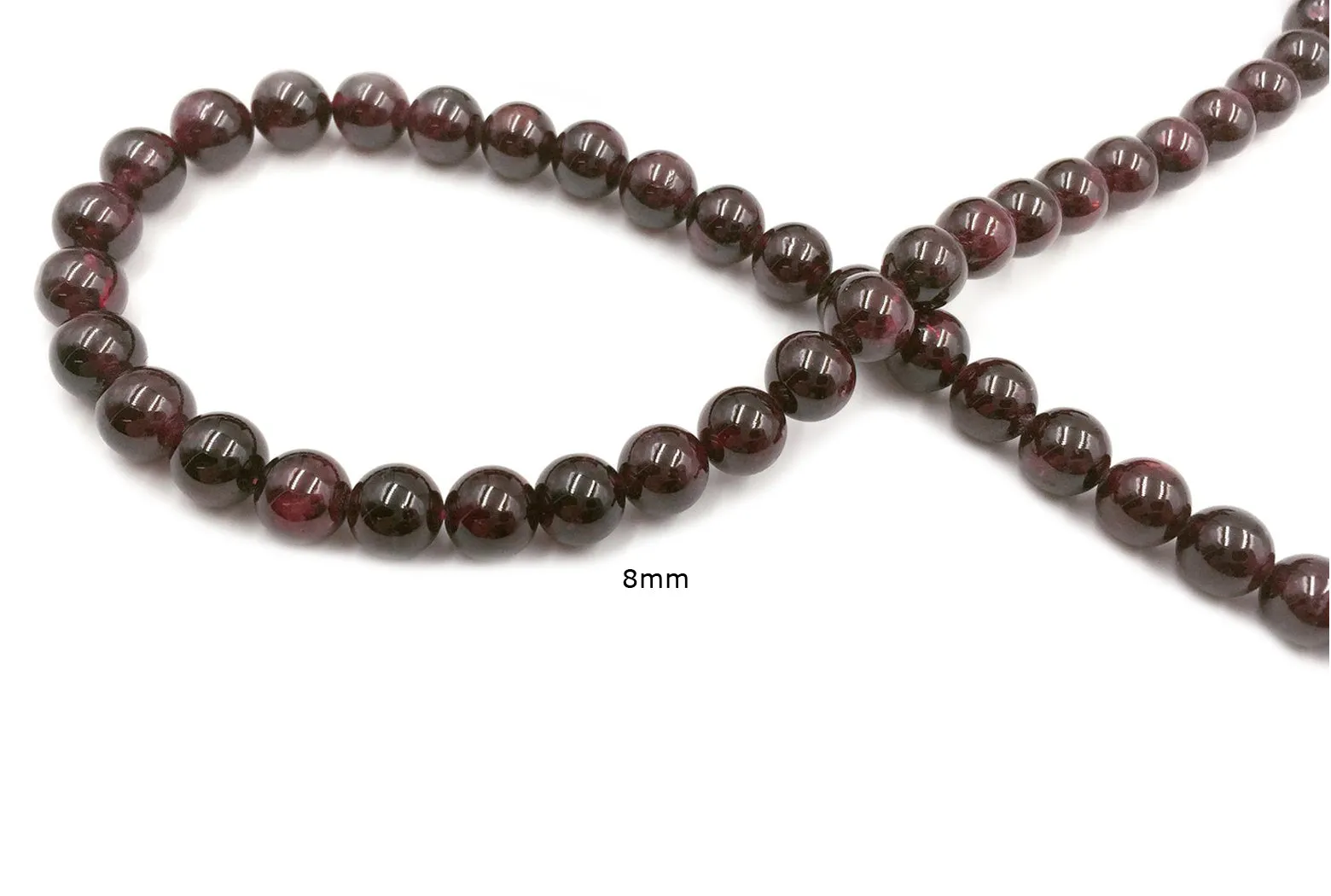GS1071.06  Round Garnet Gemstone 4mm, 6mm, 8mm