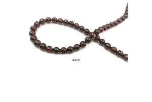 GS1071.06  Round Garnet Gemstone 4mm, 6mm, 8mm