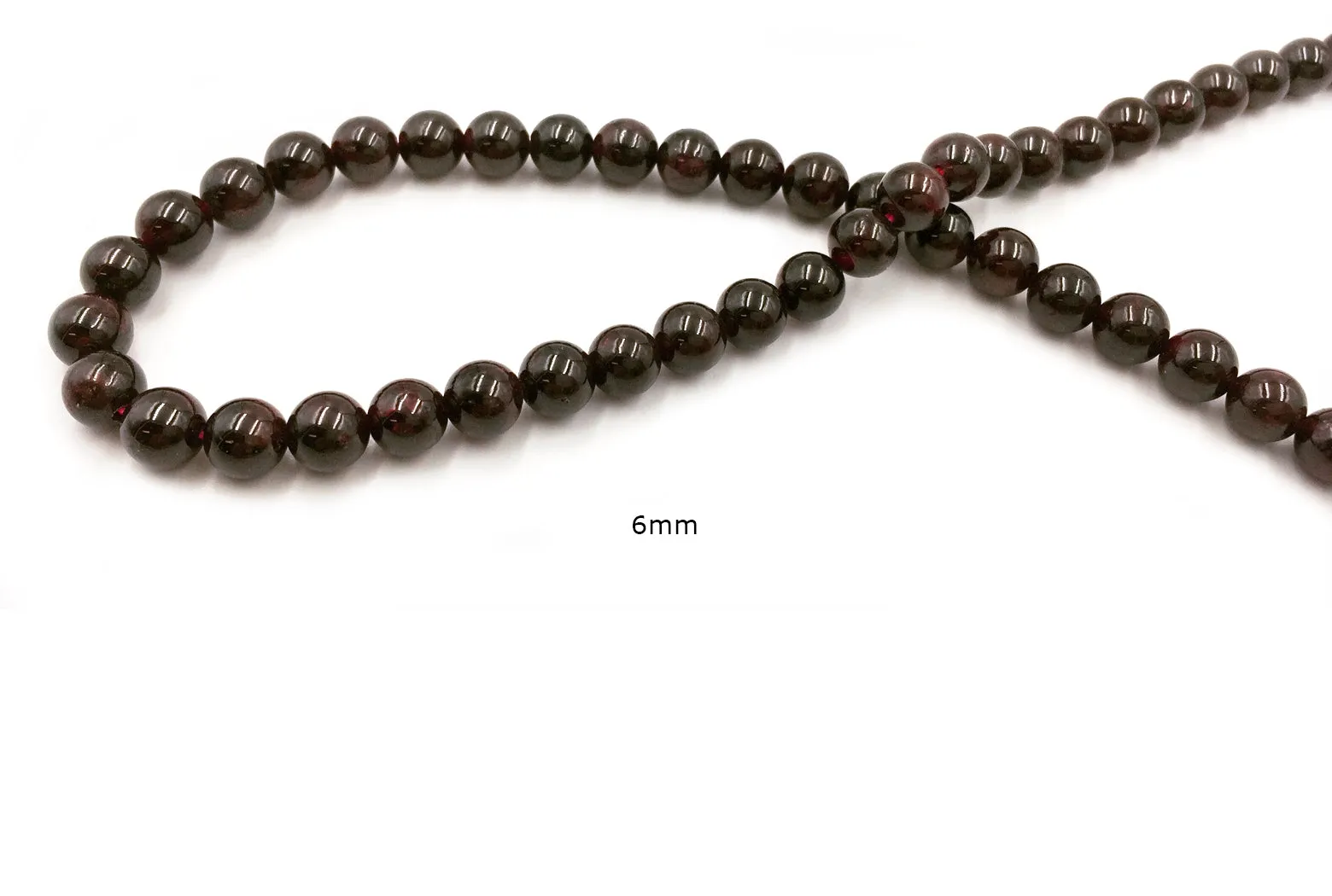 GS1071.06  Round Garnet Gemstone 4mm, 6mm, 8mm