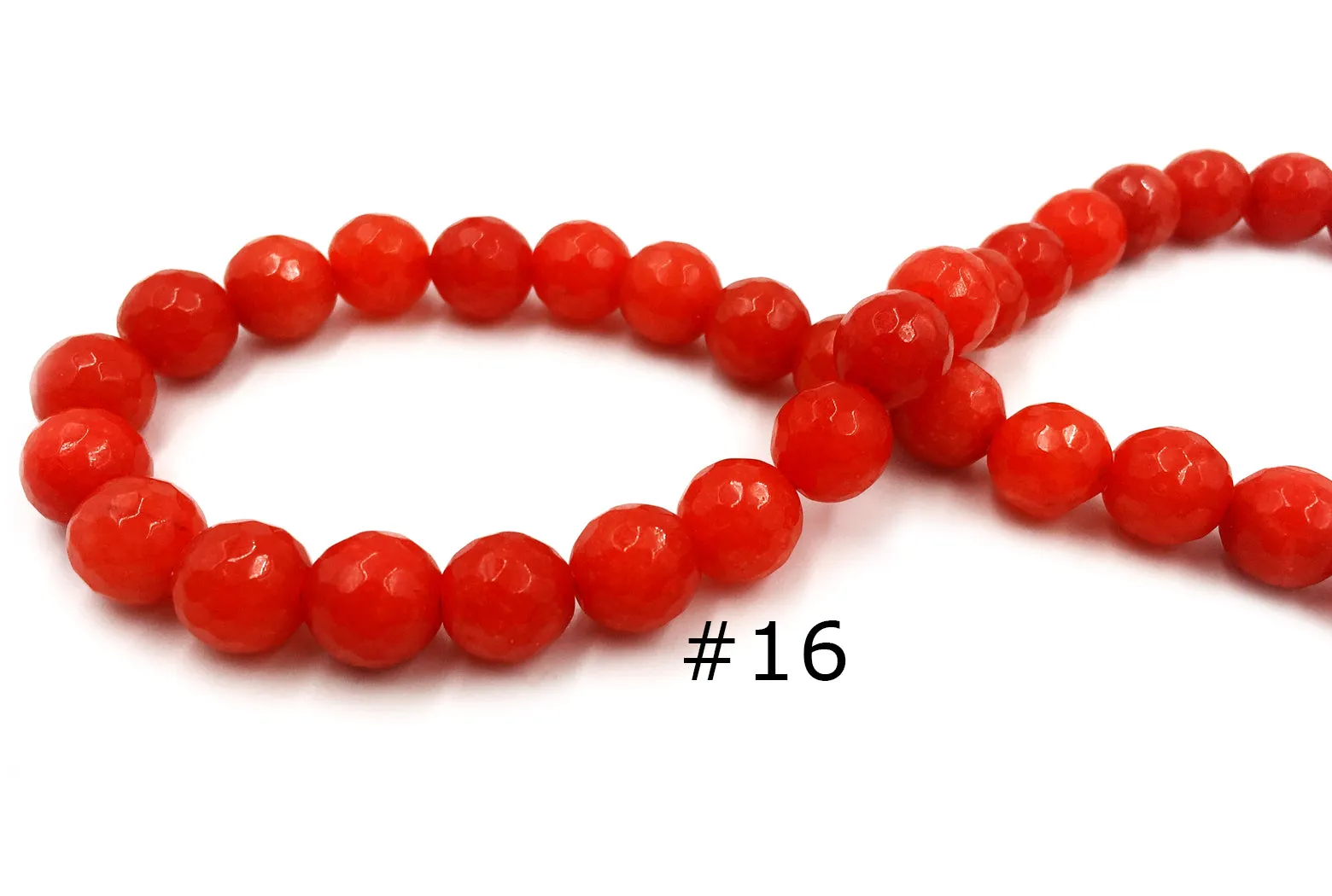 GSA1079-03 Faceted Gemstone 10mm Aqua Pink Red CHOOSE COLOR BELOW