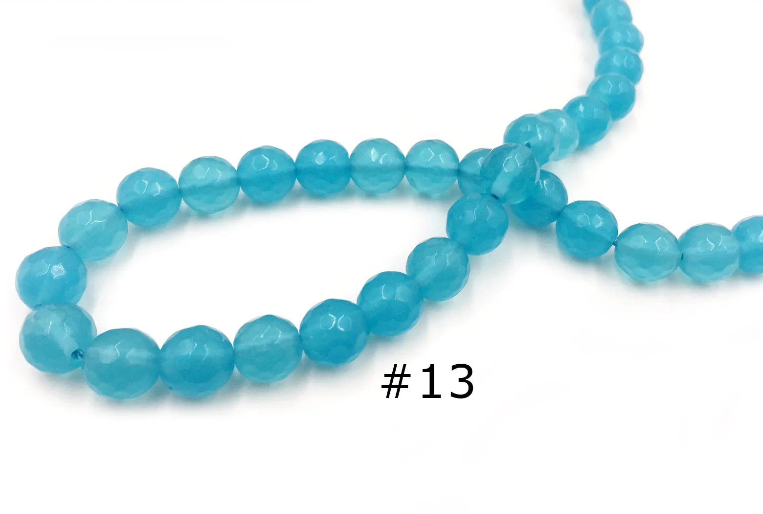 GSA1079-03 Faceted Gemstone 10mm Aqua Pink Red CHOOSE COLOR BELOW