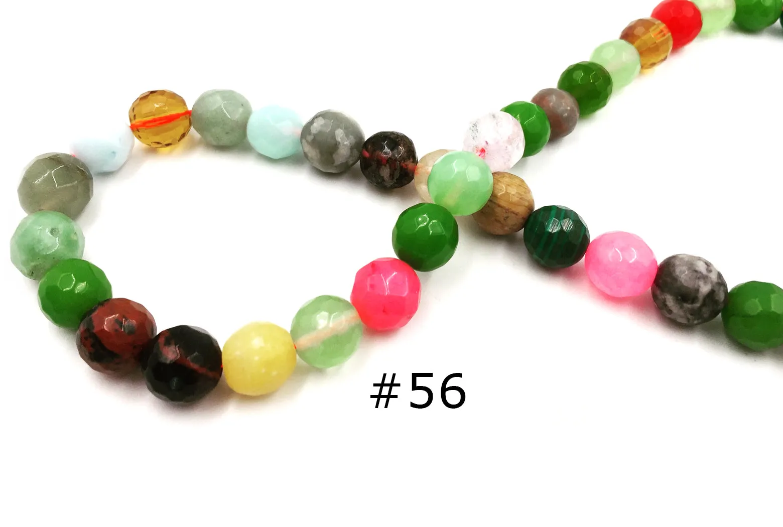 GSA1079-03 Faceted Gemstone 10mm Aqua Pink Red CHOOSE COLOR BELOW