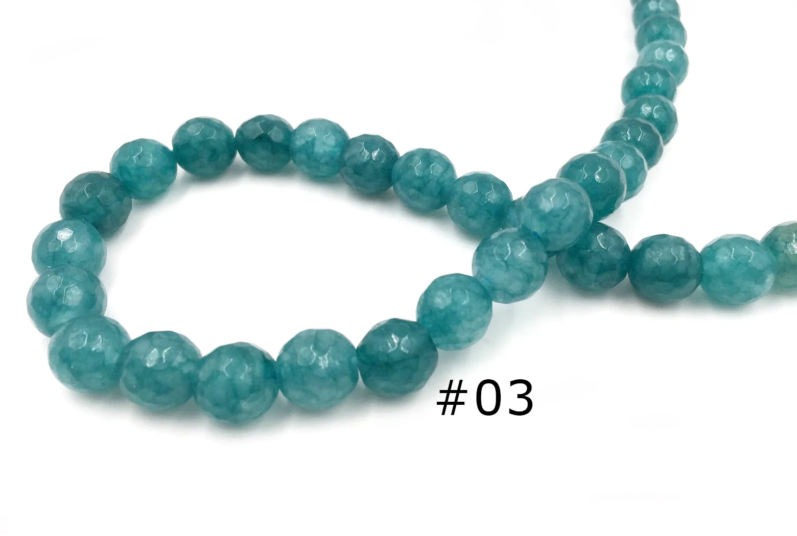 GSA1079-03 Faceted Gemstone 10mm Aqua Pink Red CHOOSE COLOR BELOW