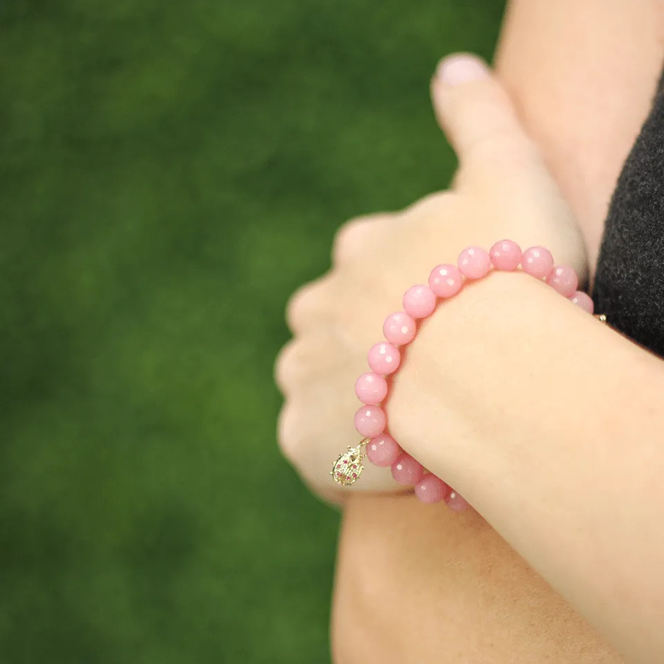 Lady Bug Beaded Bracelet