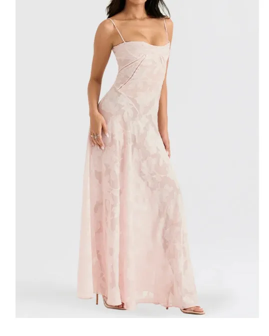 Lilac Spaghetti Straps Elegant Long Party Dress Charming Evening Dress Formal Dress