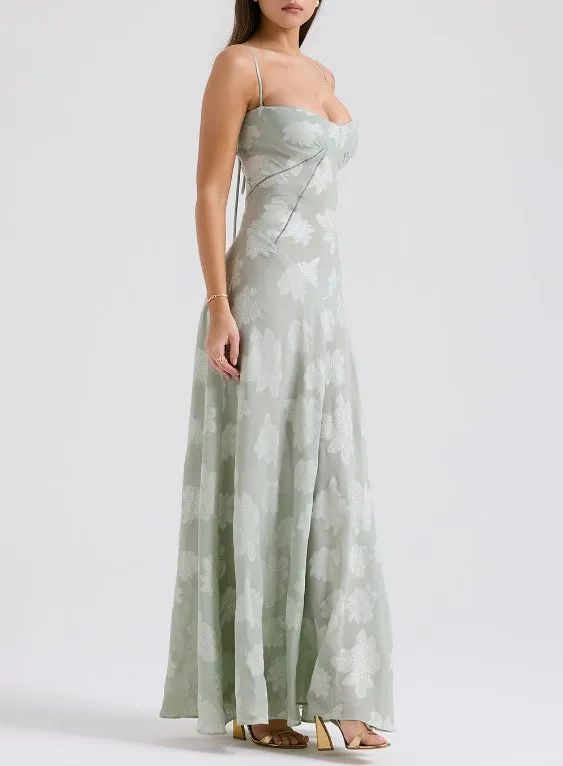 Lilac Spaghetti Straps Elegant Long Party Dress Charming Evening Dress Formal Dress