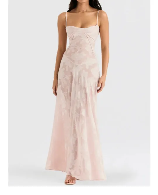 Lilac Spaghetti Straps Elegant Long Party Dress Charming Evening Dress Formal Dress