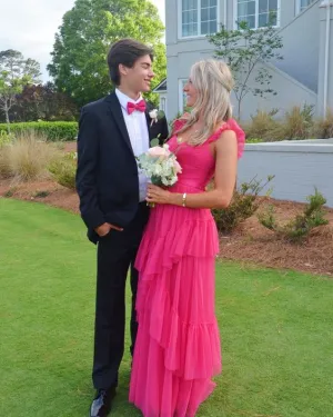 Long Prom Dresses Tulle Formal Evening Dress Charming Party Dress
