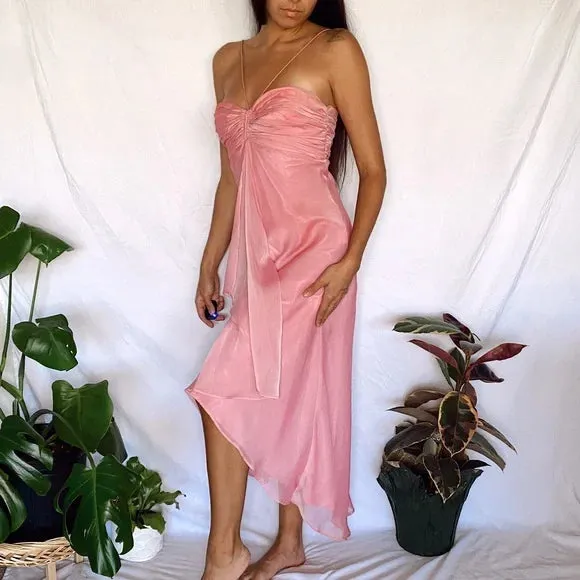 Pink Mermaid Off Shoulder Formal Dress Charming Evening Party Dress