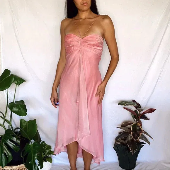 Pink Mermaid Off Shoulder Formal Dress Charming Evening Party Dress