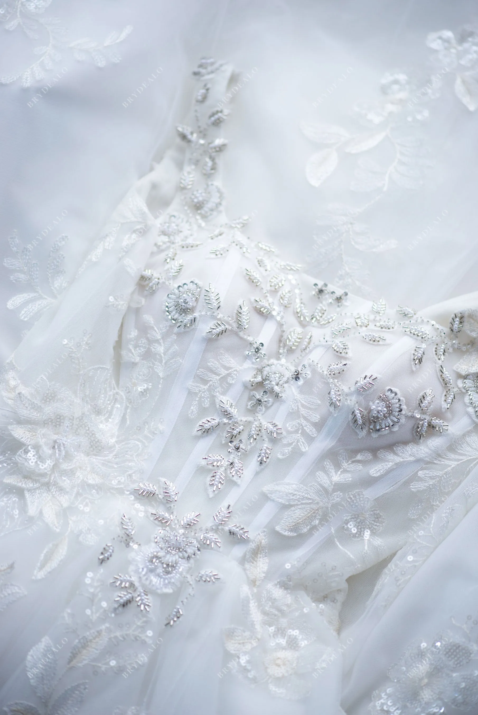Romantic Princess Wedding Dress with Glimmering Beading