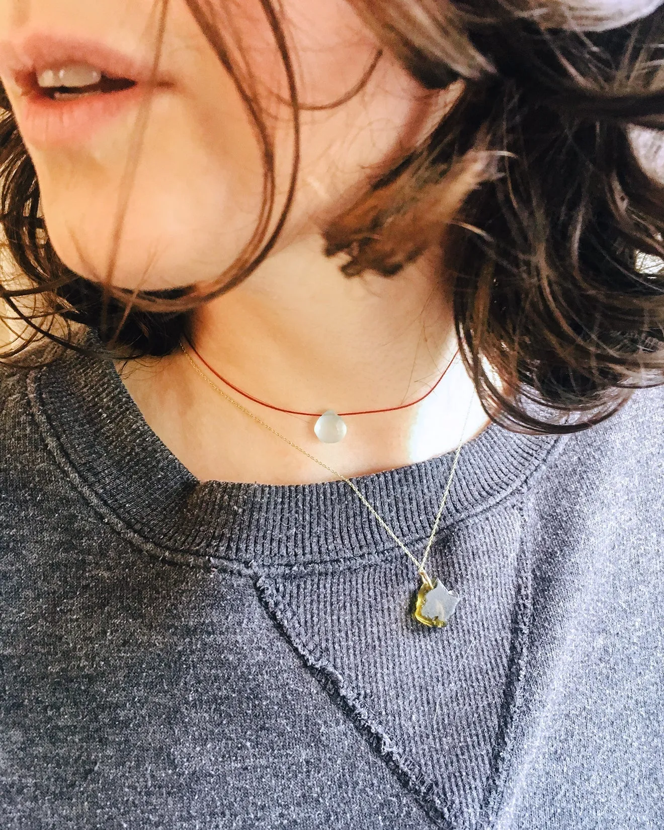 Tsavorite Green Garnet Vegan Silk Necklace
